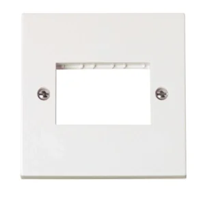 Front Plate 1 Gang 3 Aperture White