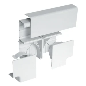 Tee Flat Twin Plus 210 x 57mm PVC-U White