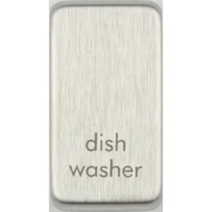 Ultimate Grid System Rocker Cover Plate 1-Module Dish Washer Marking