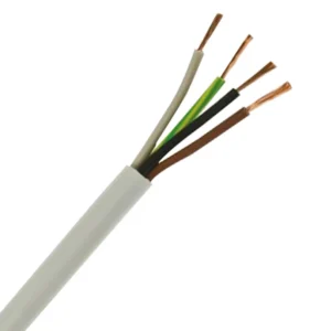 3184B 1.0mm² White Harmonised H05Z1Z1-F Cable 4-Core Flexible