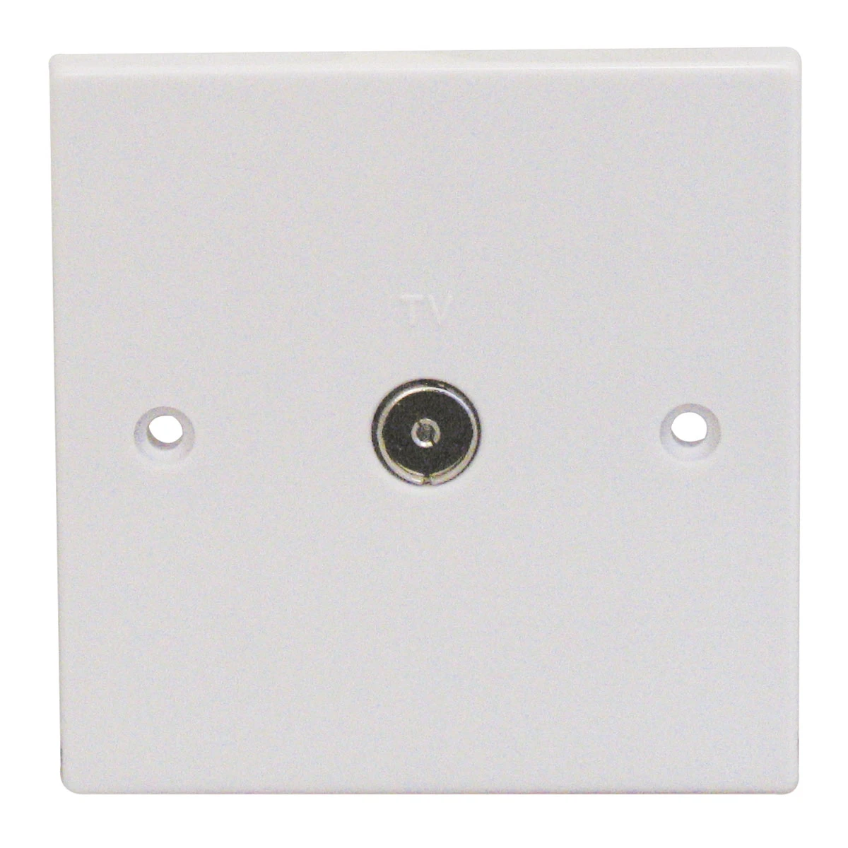 Essentials 11TV1 1 Gang Non-Isolated Coaxial TV Socket White