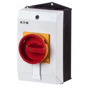 Switch Emergency Stop Surface 3Ph Triple Pole IP65 32A 400V 50/60Hz P1-32/I2H/SVB