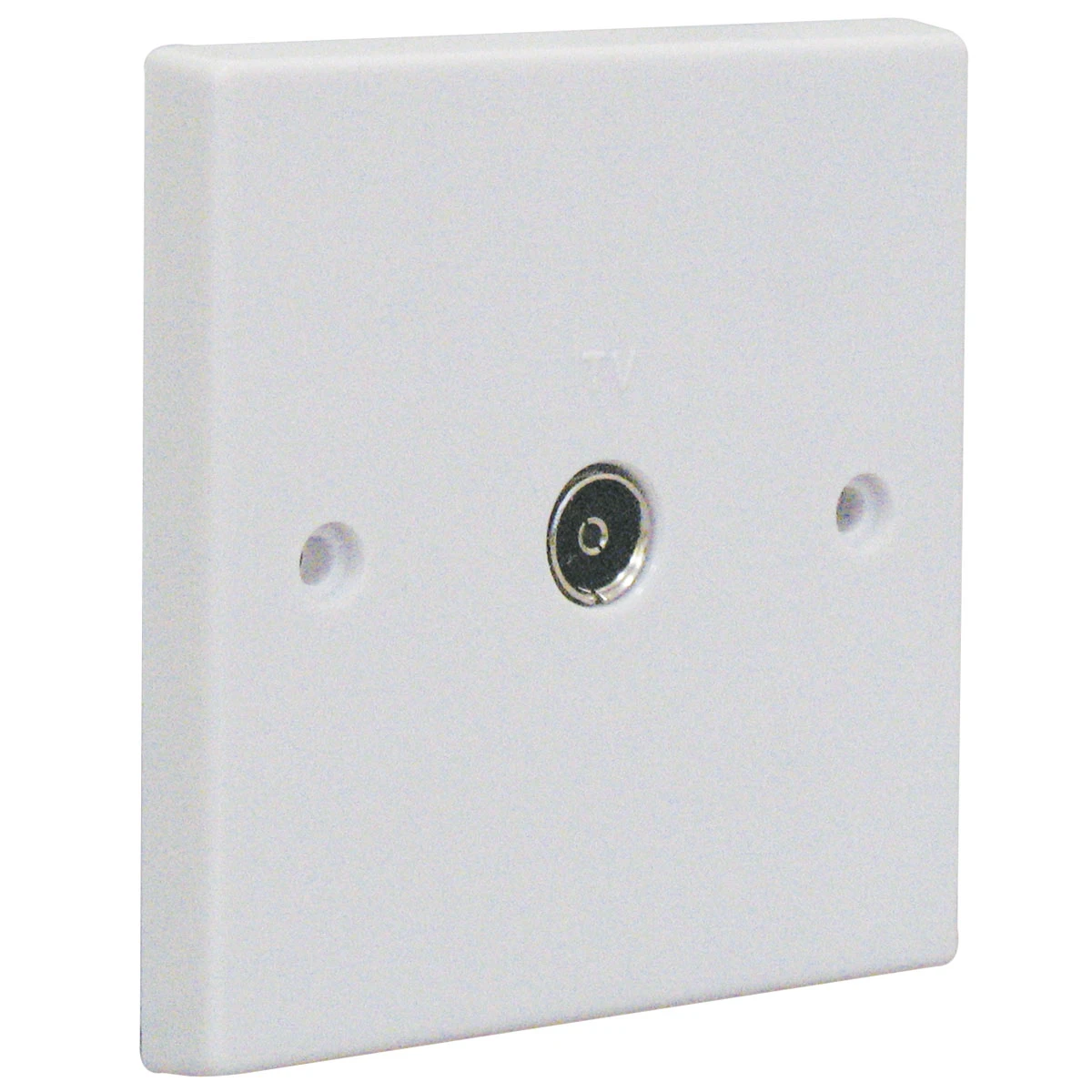 Essentials 11TV1 1 Gang Non-Isolated Coaxial TV Socket White - Image 3