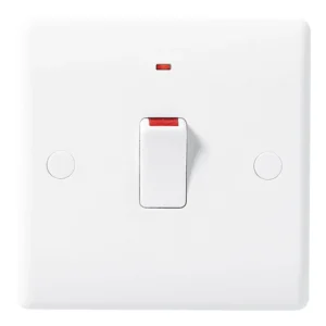 BG Nexus 831 Switch with Indicator Double Pole 20A Round Edge