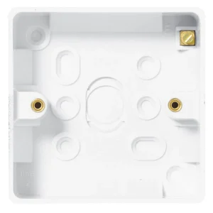BG Nexus 893 Surface Box 1-Gang Plastic 86 x 86 x 19.5mm White
