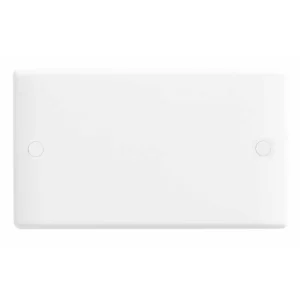 BG Nexus 895 Blank Plate 2 Gang White
