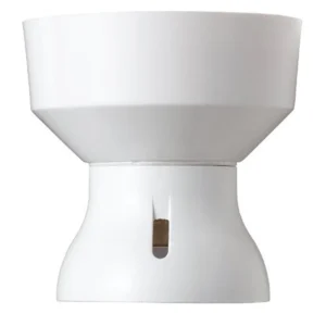 Batten Lamp Holder BC Straight Sg Hr White