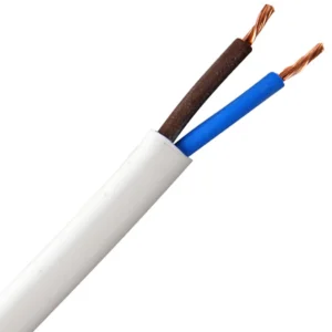 3182B 1.5mm² White Harmonised H05Z1Z1-F Cable 2-Core Flexible