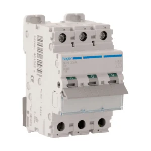 Hager MCB Triple Pole Type C 3 Module 6A 10kA