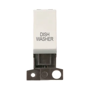 Click MD018PW-DW 13A 10AX Ingot Double Pole Switch Module - Polar White - Dishwasher