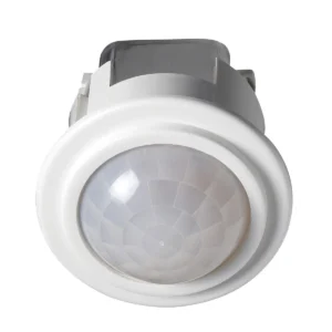 PIR Recessed Adjustable Time Delay 1000W 5m 360° White IP20