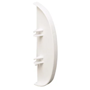 End Cap Curved 180 x 57mm PVC-U White [Pack=2]