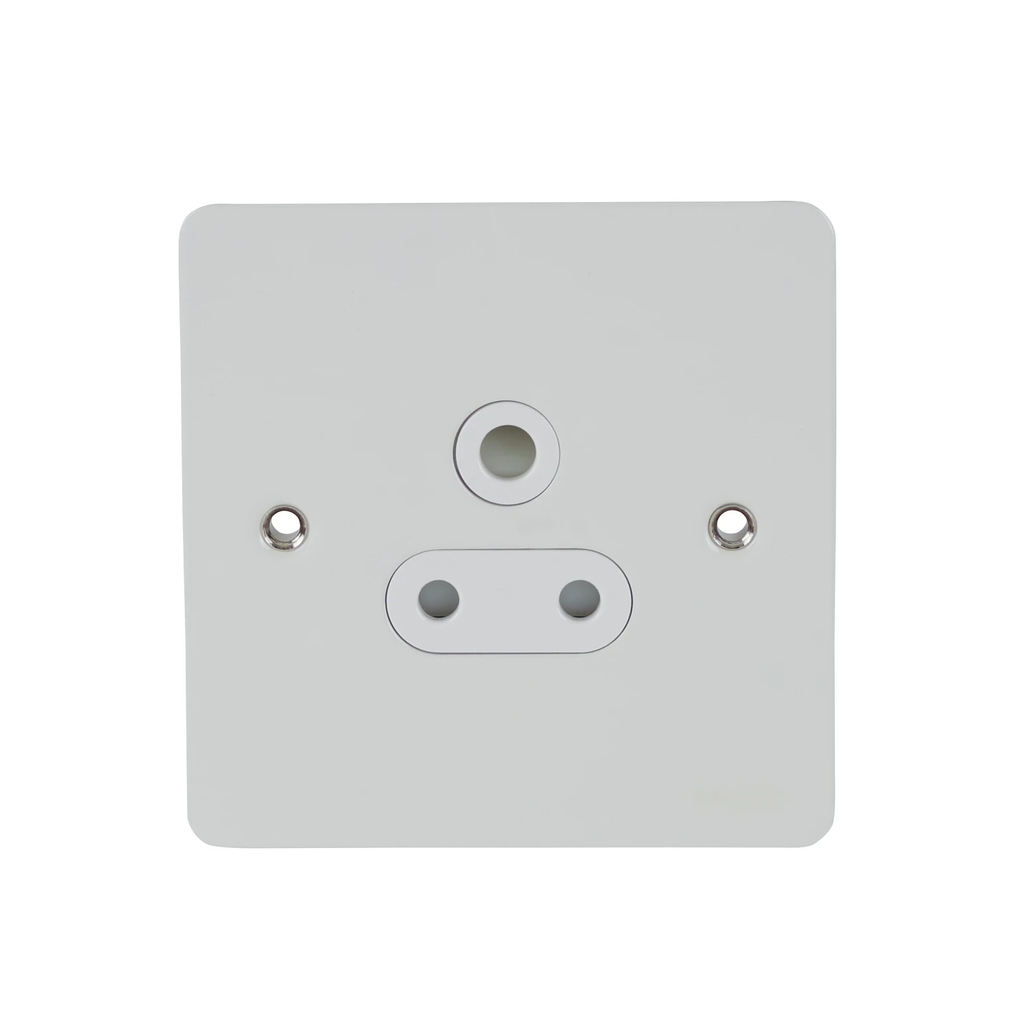 Schneider Socket 1 Gang Round Pin Unswitched 5A Painted White White Insert - Image 3