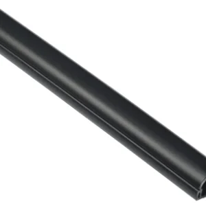 Trunking 1/2 Round Mini Self Adhesive 30x15mmx2m Black