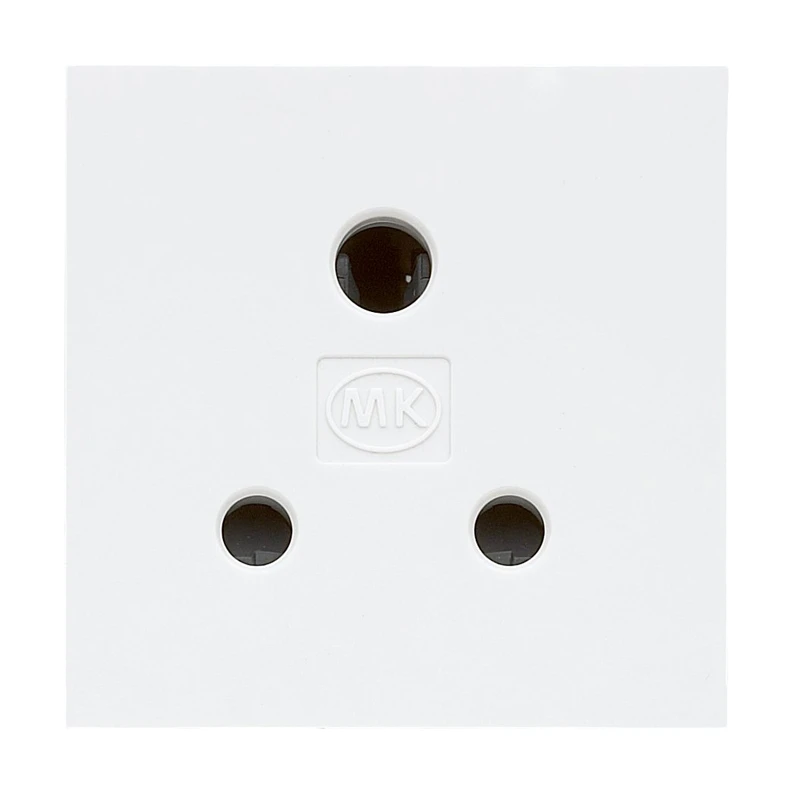 MK Socket Euro 5A 250V White