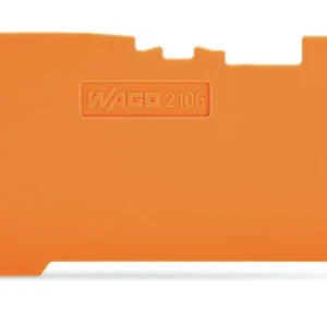 Wago End And Intermediate Plate 1mm Thick Orange