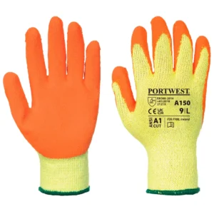 Portwest Orange Classic Grip Glove - Latex