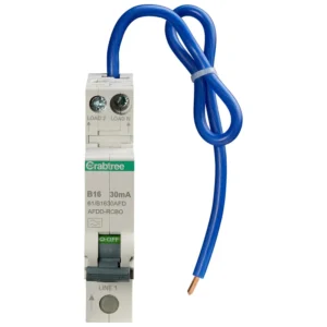 16A 30mA SPswN B Curve 6kA Type A Miniature AFDD RCBO