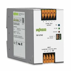 Wago Power Supply Eco 3-Phase 24 VDC Output Voltage 20A Output Current Dc Ok Contact