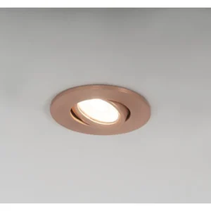 KSR Firebreak Qr GU10 IP20 Tilt Copper Bezel