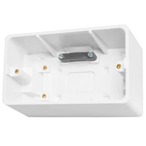 Hager Sollysta Box Surface Shaver Moulded 46x148.6x50.5x88.6mm White Urea