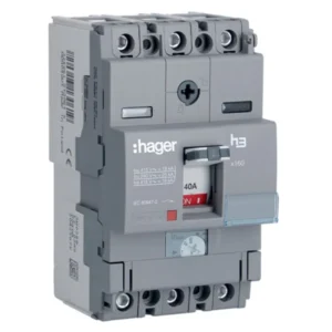 MCCB Triple Pole 40A 18Ka Adj Thermal Fixed Magnetic