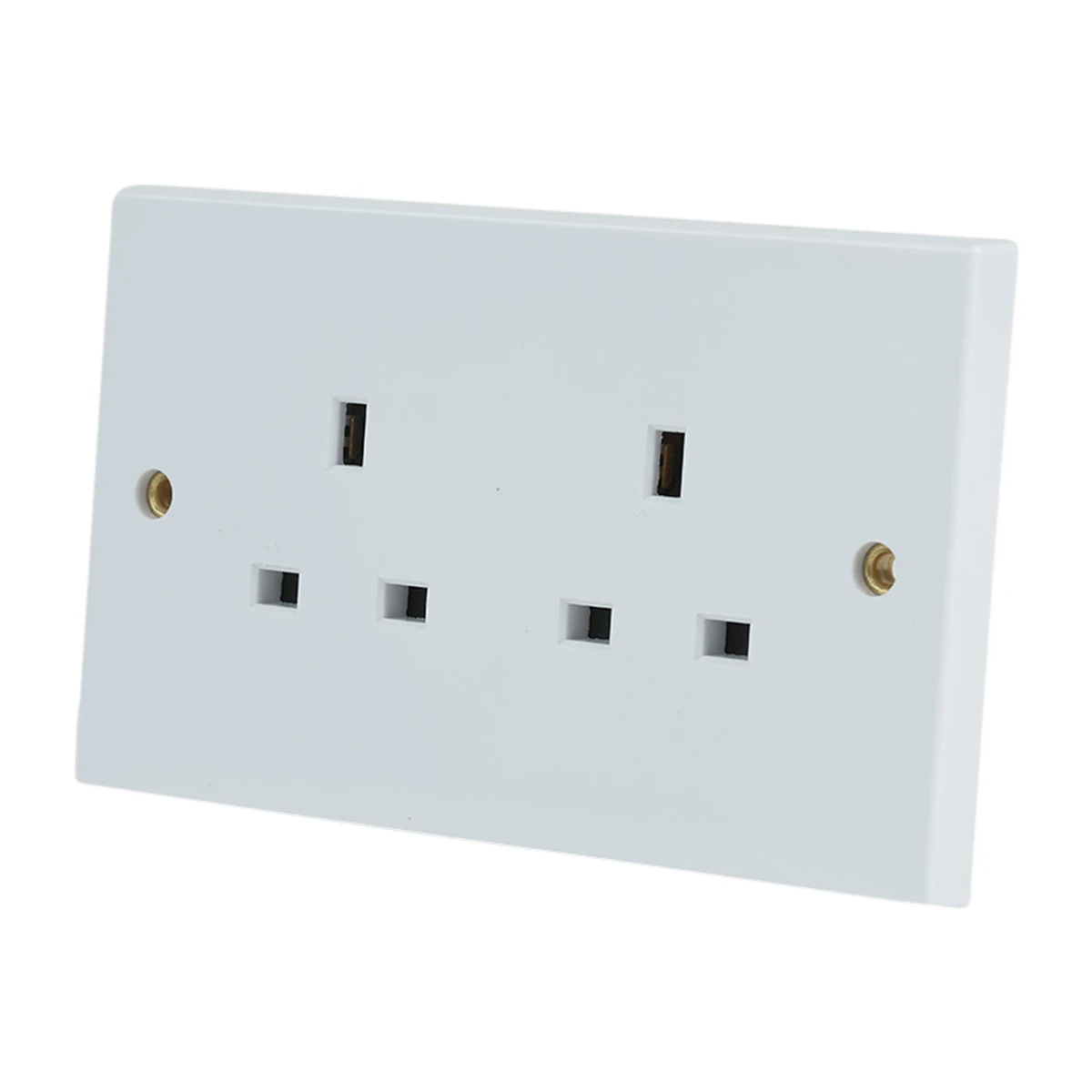 Essentials 11S132UN 2 Gang 13A Single Pole Unswitched Double Socket White - Image 3