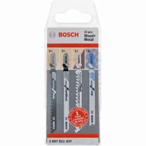Bosch 2607011437 Mixed Wood / Metal Jigsaw Blades - 15 Piece