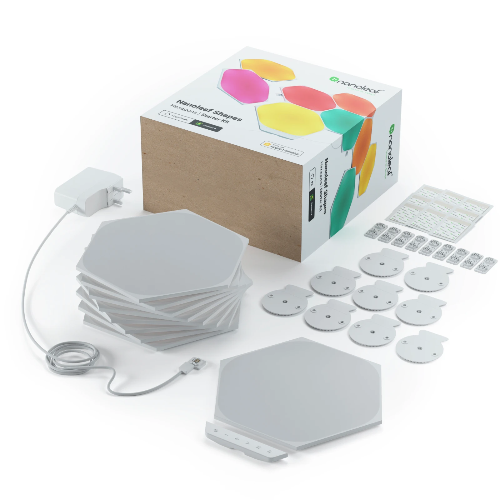 Nanoleaf Shapes Hexagons Starter Kit 9 pack EU/UK (NL42-0002HX-9PK) - Image 2