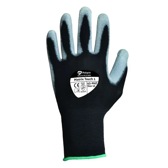 Matrix Touch 1 Pu Palm Coated Glove With Touch Sensitive Fingertips Size 11 - Image 3