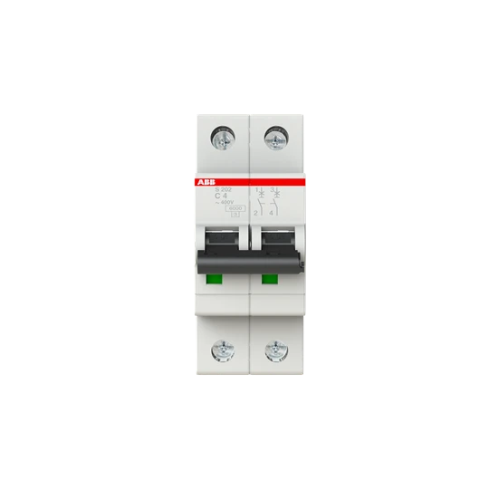ABB S202-C4 Miniature Circuit Breaker - 2P - C - 4 A - Image 4