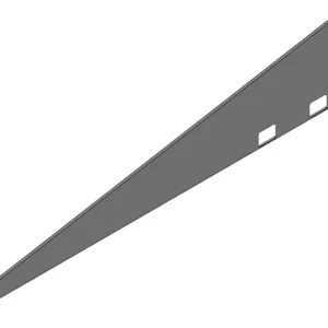 Valk Flat Roof Right Side Plate Wind Deflector 10 Deg Portrait