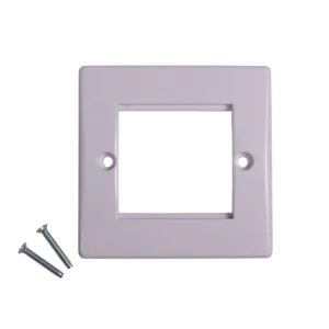 Ultimate Slimline 1-Gang 2-Module Front Plate White