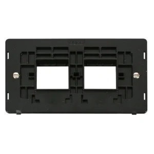 Switch Interior 2 Gang 2X2 Aperture Black