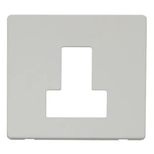 Front Plate Switched Fused Connection Unit Polar White