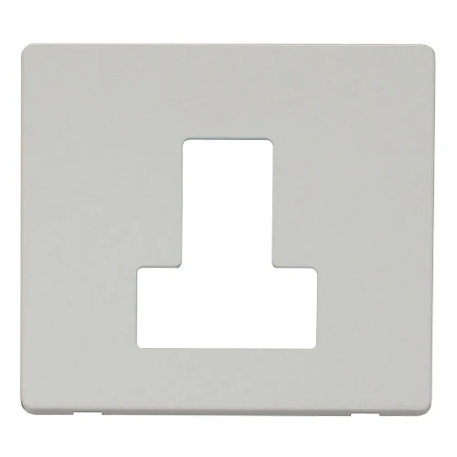 Front Plate Switched Fused Connection Unit Polar White - Image 2