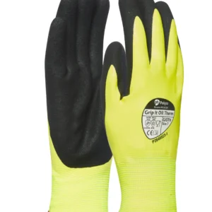 Size 12 Grip It Oil Thermal Seamless Knitted Glove With A Dual Nitrile Coating And Fleecy Liner