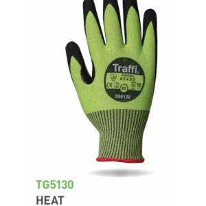 Green Heat Resistant Cut Level D Safety Glove Size 8