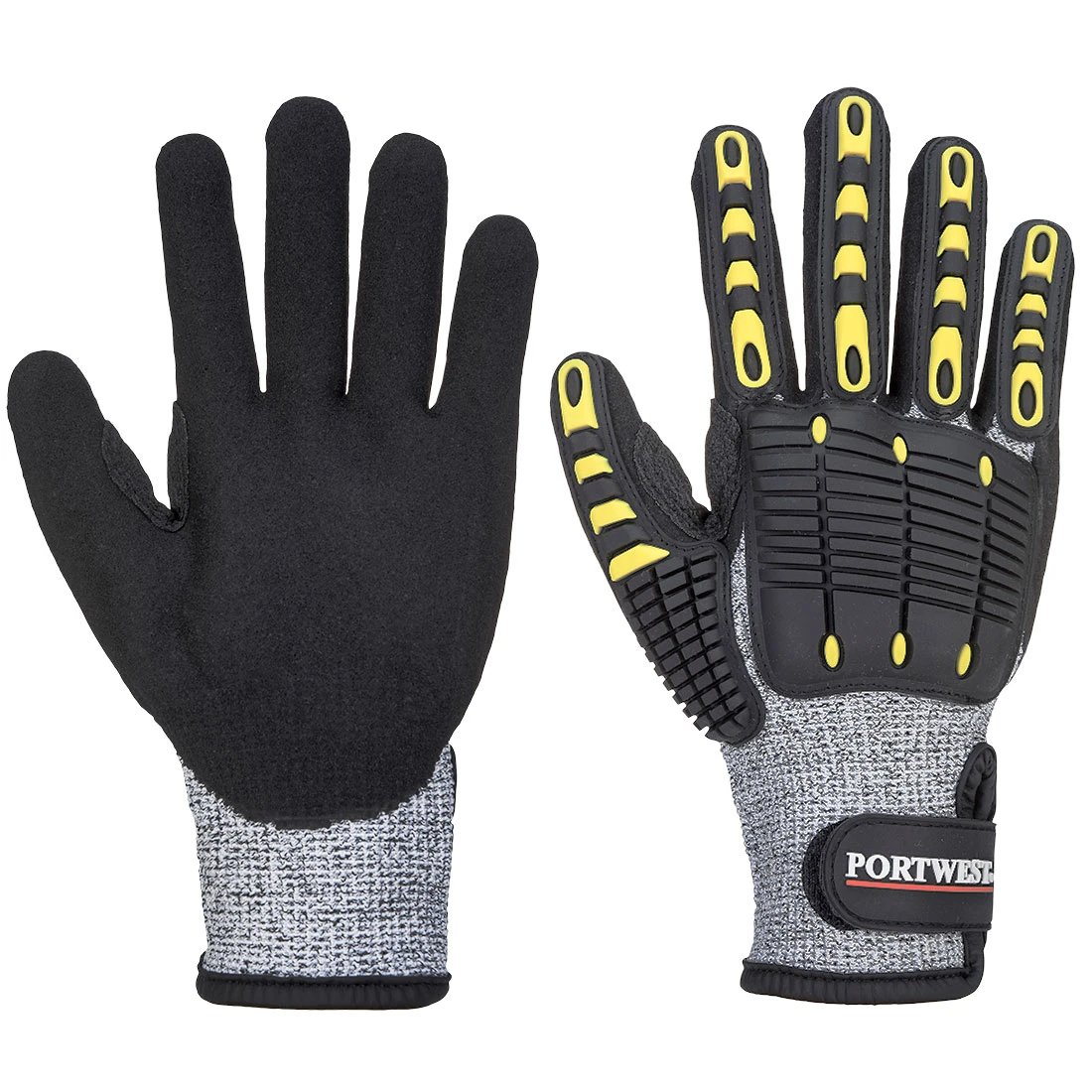 Anti Impact Cut C Resistant Nitrile Coated Glove Grey/Black Size XXXL - Image 2