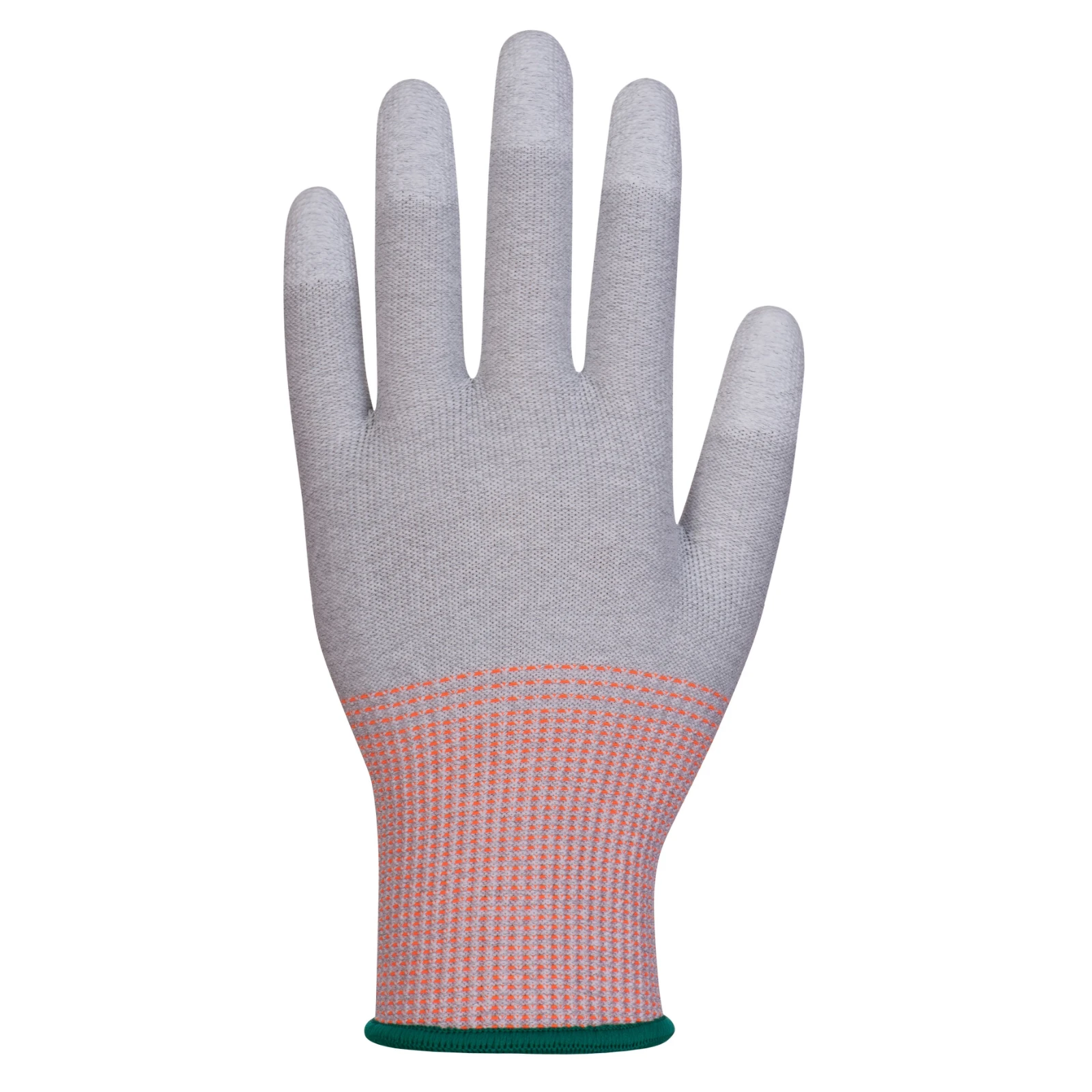 LR13 ESD PU Fingertip Cut Glove Grey/White (Pack of 12) XS - Image 3