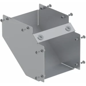 150 x 150mm Galv Trunking 90 Deg Bend Internal Cover