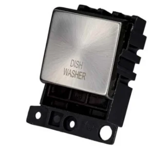Switch DP Ingot 2 Module 20A Satin Chrome Dishwasher
