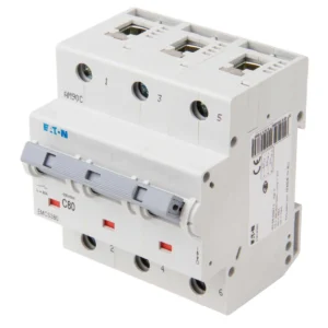 Eaton MCB Triple Pole Type C 80A 20kA