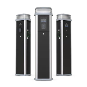 Rolec EV Quantum Contactless Payment EV Charger 22kW 2 x Type 2 Sockets Black with access door