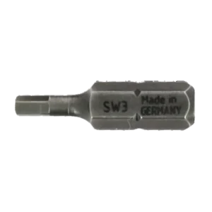 Bizline Set of 5 Hexa Screw Bits 25mm : 3, 4, 5, 6, 8