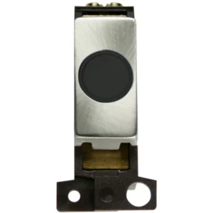 Connection Unit Ingot Flex Outlet 20A Brushed Stainless Black Insert