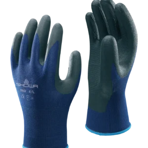 Showa 380 Foam Grip General Handling Gloves Blue/Black - 8 L