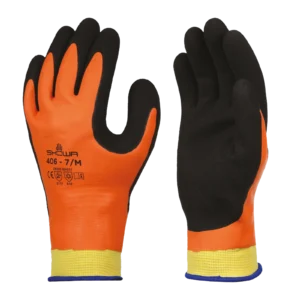 Showa 406 Water Resistant Thermal Gloves Orange/Black - 9 XL