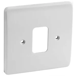 MK Front Plate 1 Gang 2 Module 86 x 86mm White
