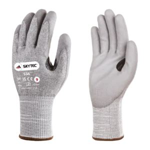 Skytec SS6 Cut Resistant Level E PU Coated Gloves Grey - 8/M